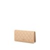 Chanel wallet in beige grained leather - 00pp thumbnail