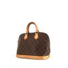 Bolso de mano Louis Vuitton Alma modelo mediano en lona Monogram marrón y cuero natural - 00pp thumbnail