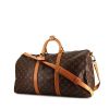 Louis Vuitton Keepall 50 cm travel bag in monogram canvas and natural leather - 00pp thumbnail