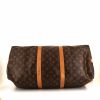 Louis Vuitton Keepall 50 cm travel bag in monogram canvas and natural leather - Detail D5 thumbnail