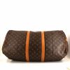 Bolsa de viaje Louis Vuitton Keepall 55 cm en lona Monogram y cuero natural - Detail D5 thumbnail