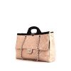 Chanel CC Delivey bag in beige quilted leather - 00pp thumbnail