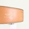 Hermès Ceinture belt in grey ostrich leather - Detail D2 thumbnail