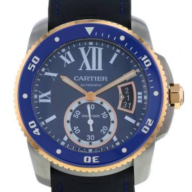 Orologio Cartier Calibre De Cartier Diver in acciaio e oro rosa Ref :  3729 Circa  2017