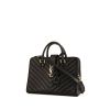 Yves Saint Laurent Chyc handbag in black chevron quilted leather - 00pp thumbnail