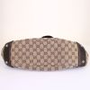 Gucci Pelham shopping bag in beige monogram canvas and brown leather - Detail D4 thumbnail