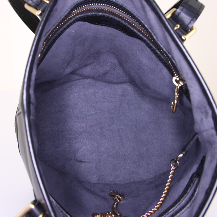 Shopping bag Louis Vuitton Bucket in pelle Epi nera - Detail D2
