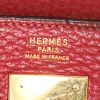 Sac à main Hermes Kelly 32 cm en cuir Fjord rouge-cerise - Detail D4 thumbnail