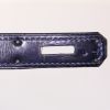 Borsa da spalla o a mano Hermes Kelly 35 cm in pelle box blu notte - Detail D5 thumbnail