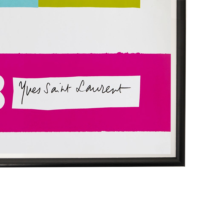 Yves Saint Laurent "Love" poster from 1998 - Detail D1