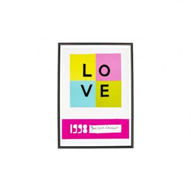 Yves Saint Laurent "Love" poster from 1998