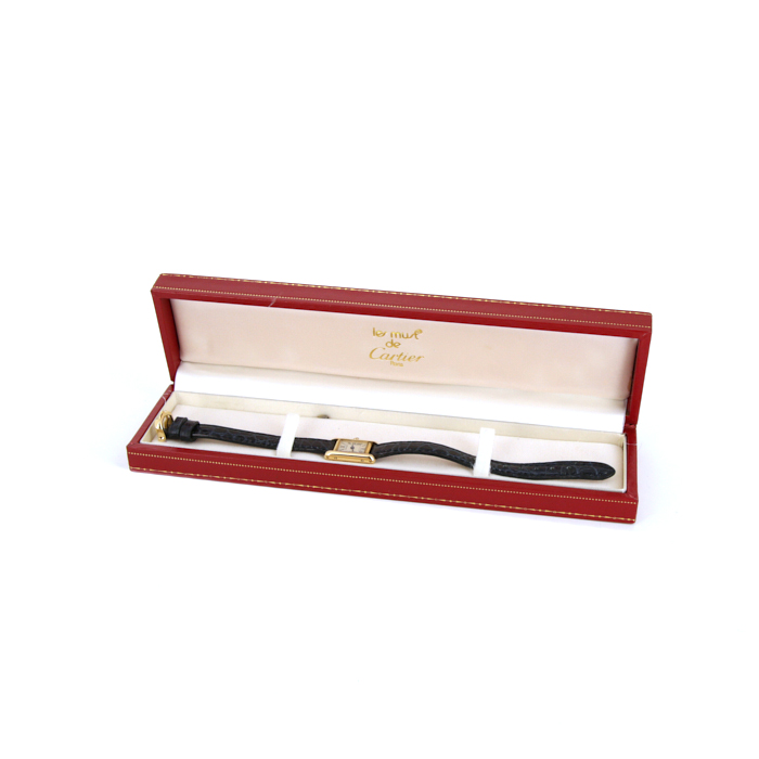 Cartier Mini Tank watch in 18k yellow gold Circa  1990 - Detail D2