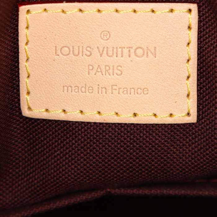 Louis Vuitton Rivoli shoulder bag in brown monogram canvas and natural leather - Detail D4