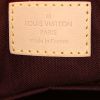 Borsa a tracolla Louis Vuitton Rivoli in tela monogram cerata marrone e pelle naturale - Detail D4 thumbnail