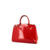 Louis Vuitton Brea handbag in red monogram patent leather - 00pp thumbnail