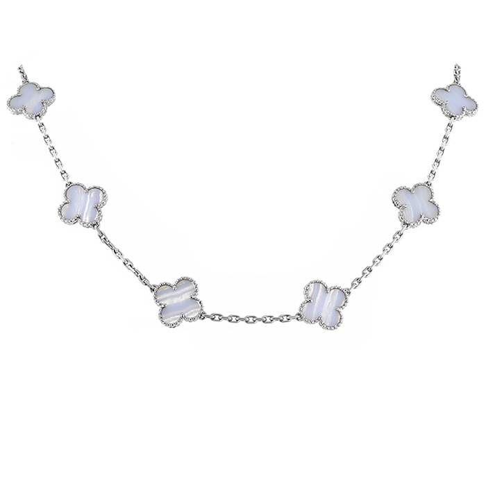 White gold necklace Van Cleef & Arpels Blue in White gold - 40260131