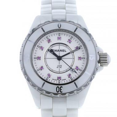 Chanel J12 watch in white ceramic Ref:  J 12 Circa  2010