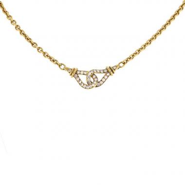 Collana Cartier Agrafe in oro giallo e diamanti