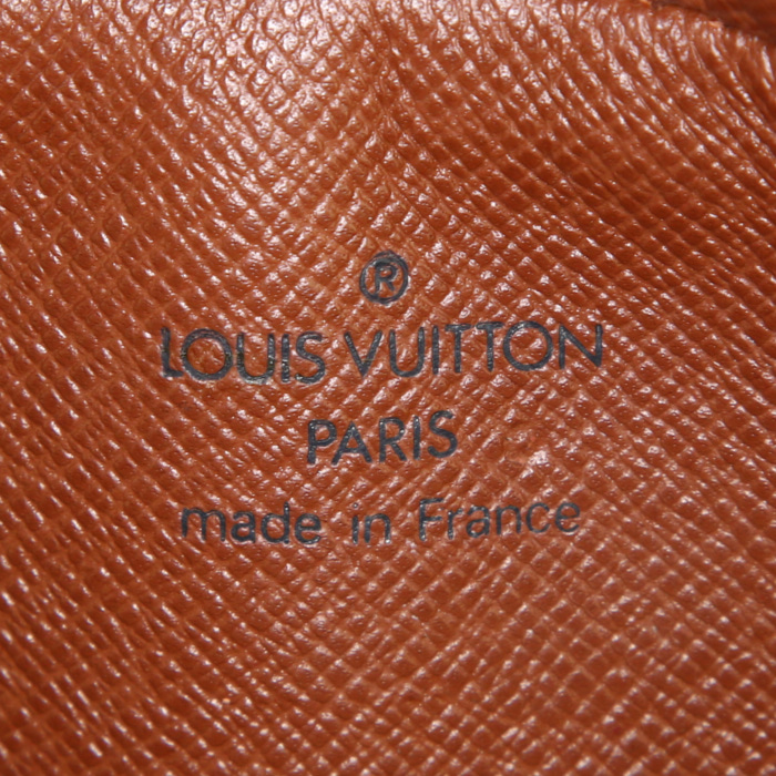Louis Vuitton Cité small model shoulder bag in brown monogram canvas and natural leather - Detail D3