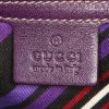 Bolso para llevar al hombro o en la mano Gucci Britt en cuero violeta - Detail D3 thumbnail