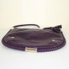 Gucci Britt bag worn on the shoulder or carried in the hand in purple leather - Detail D4 thumbnail