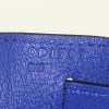 Hermes Kelly 28 cm handbag in electric blue Tadelakt leather - Detail D5 thumbnail