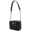 Chanel Camera shoulder bag in black quilted leather - 00pp thumbnail