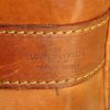 Zaino Louis Vuitton Randonnée in tela monogram cerata marrone e pelle naturale - Detail D3 thumbnail