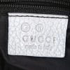 Sac à main Gucci en toile siglée argentée et cuir argenté - Detail D3 thumbnail