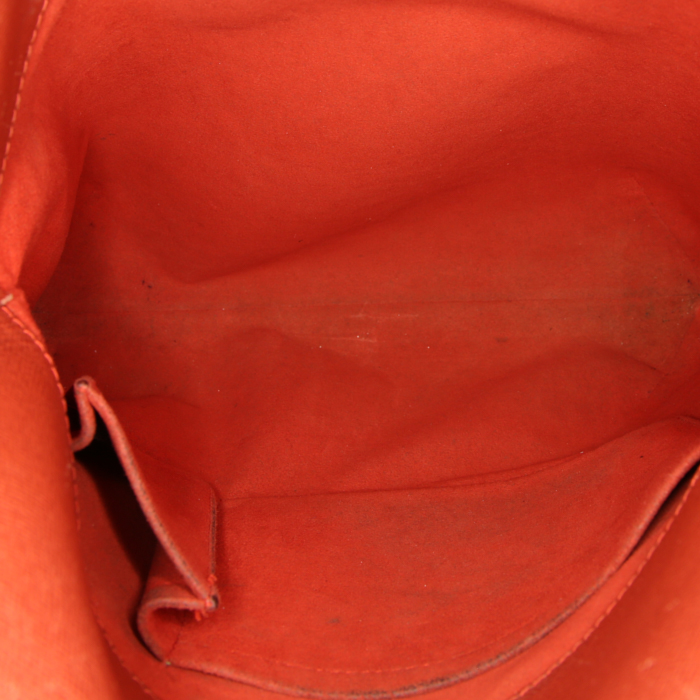 Borsa a tracolla Louis Vuitton Musette Salsa in tela a scacchi marrone e pelle marrone - Detail D2