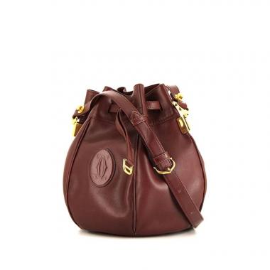Shopping bag Cartier in pelle bordeaux