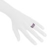 Pomellato Lulu sleeve ring in pink gold,  amethysts and diamonds - Detail D1 thumbnail