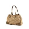 Gucci handbag in beige monogram canvas and golden brown leather - 00pp thumbnail