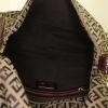 Fendi Big Mama bag worn on the shoulder or carried in the hand in beige monogram canvas and brown leather - Detail D2 thumbnail