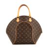 Louis Vuitton Ellipse large model handbag in brown monogram canvas and natural leather - 360 thumbnail