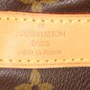 Bolsa de viaje Louis Vuitton Keepall 60 cm en lona Monogram revestida marrón y cuero natural - Detail D4 thumbnail