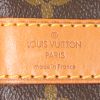 Sac de voyage Louis Vuitton Keepall 60 cm en toile monogram enduite marron et cuir naturel - Detail D4 thumbnail