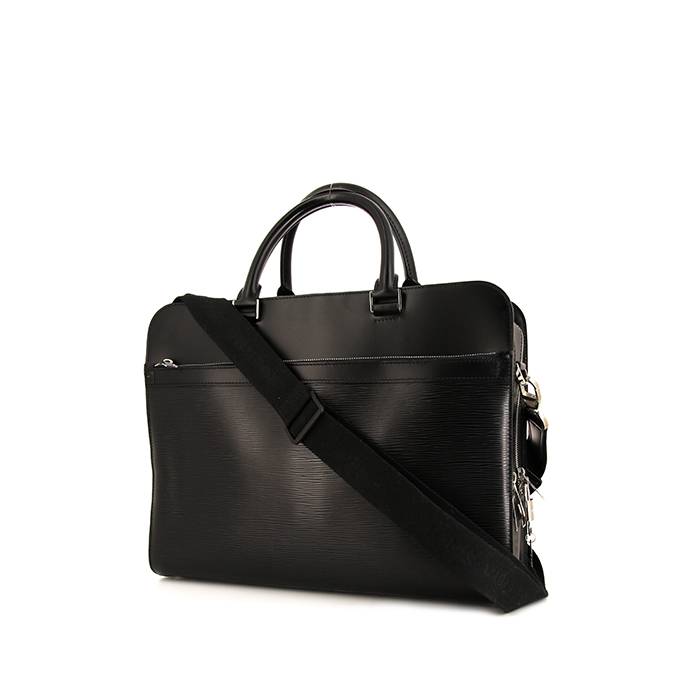 Shop for Louis Vuitton Black Epi Leather Bassano MM Briefcase Bag - Shipped  from USA