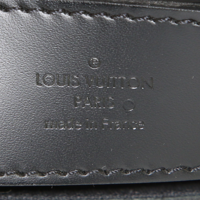 Porte-documents Louis Vuitton en cuir épi noir - Detail D4