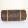 Bolso de mano Louis Vuitton Papillon en lona Monogram revestida marrón y cuero natural - Detail D4 thumbnail