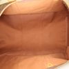 Bolsa de viaje Louis Vuitton Keepall 60 cm en lona Monogram marrón y cuero natural - Detail D2 thumbnail
