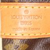 Borsa da viaggio Louis Vuitton Keepall 55 cm in tela monogram marrone e pelle naturale - Detail D4 thumbnail