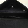 Chanel handbag/clutch in black quilted grained leather - Detail D2 thumbnail