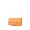 Chanel Timeless long wallet in pink Peche quilted grained leather - 00pp thumbnail