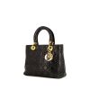 Borsa Dior Lady Dior modello medio in pelle cannage nera - 00pp thumbnail