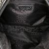 Chanel Petit Shopping handbag in grey and black tweed and black leather - Detail D2 thumbnail