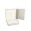 Orecchini a cerchio Dior Coquine modello piccolo in oro bianco e diamanti - Detail D2 thumbnail