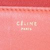 Pochette Celine en cuir bicolore bordeaux et rouge-brique - Detail D3 thumbnail