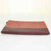 Celine pouch in burgundy and brick red bicolor leather - Detail D4 thumbnail