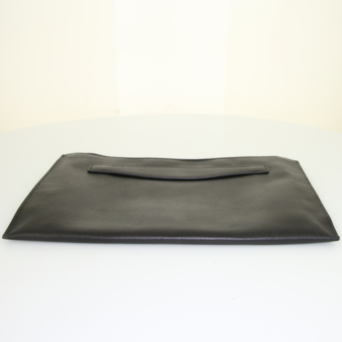 Prada Pouch in black safiano leather - Detail D4